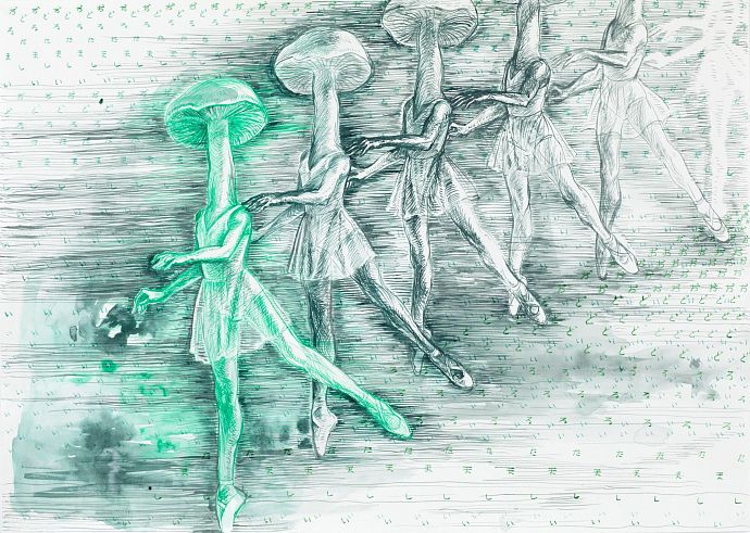 Подборка работ художников-участников Благотворительного аукциона Фонда Cosmoscow 2024